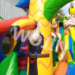 Extérieur zoo <span class=keywords><strong>Sauvage</strong></span> maison <span class=keywords><strong>de</strong></span> saut avec toboggan Grand jungle parc pour enfants gonflable maison <span class=keywords><strong>de</strong></span> videur super aire <span class=keywords><strong>de</strong></span> jeux <span class=keywords><strong>château</strong></span> Offre Spéciale - Product Image 5