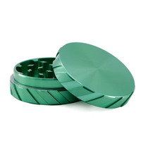 Boîte en carton kraft pour emballage de moulin à herbes en alliage d'aluminium, forme CNC 55 mm, 2 pièces