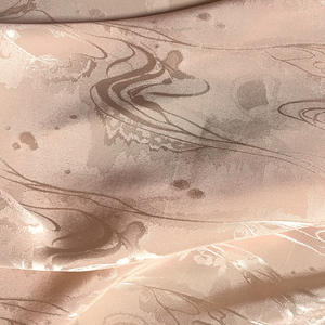 ורוד 100% משי טהור 16 מ "מ משי זאקארד צבע אחיד בדים מותאם אישית כבד עבור בגדים לסביבה שמלה ידידותית לסביבה - Product Image 1