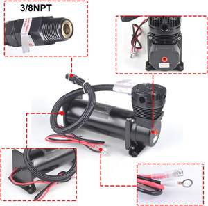 <span class=keywords><strong>Accessoires</strong></span> de voiture à suspension pneumatique d'usine, universel 1/4NPT ou 3/8NPT 200PSI 480C 12V, kit de compresseur de suspension pneumatique - Product Image 2