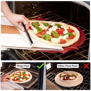 Nueva pala deslizante para Pizza, espátula mágica para transferencia de Pizza, deslizador antiadherente, cáscara de Pizza deslizante para hornear masa - Product Image 2