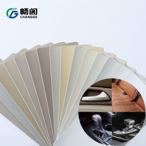 इको फ्रेंडली ऑटोमोटिव चमड़े के वॉटरप्रूफ सिंथेटिक पु चमड़े के नरम माइक्रोफाइबर कार इंटीरियर के लिए चमड़े - Product Image 3