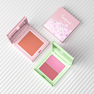 Custom Refillable Product Cosmetic Packaging Empty Plastic Compact Powder <b>Matte</b> square Compact case - Product Image 4