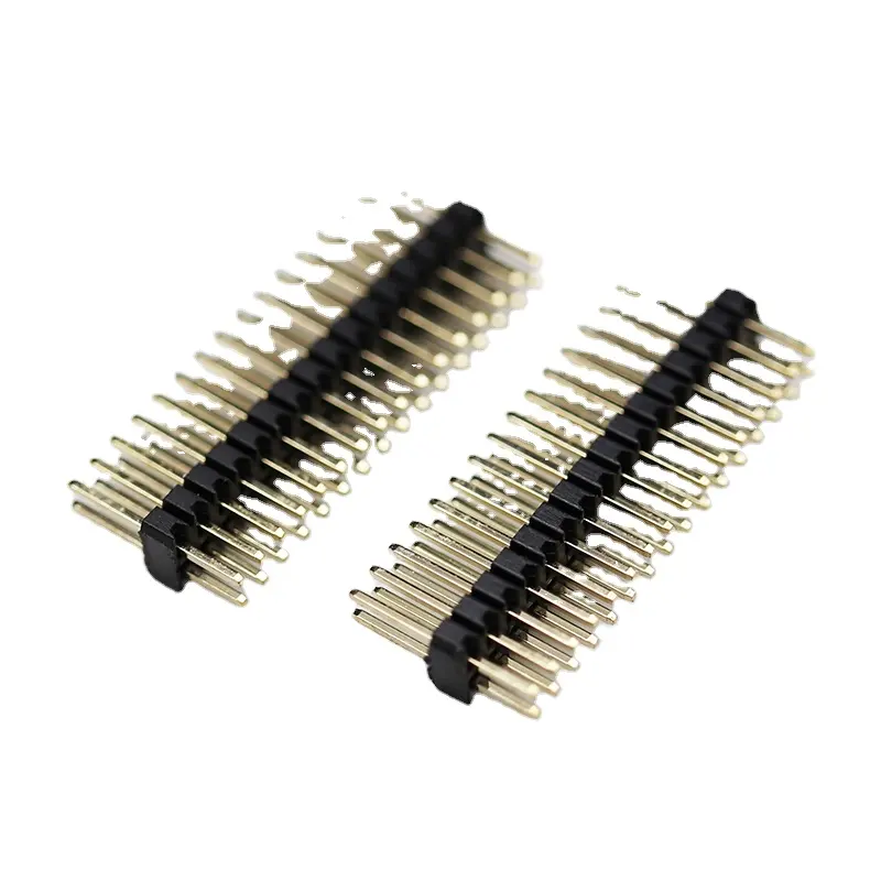 Hot PCB electronic connector male PA6T PA9T SMT Double Row Single Plastic Straight Pin Header connector