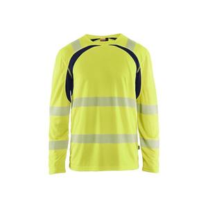 BLAKLADER - 359910133389XXXL Hi-Vis Camiseta de manga larga con protección UV Hi-vis Amarillo/azul marino ROPA DE TRABAJO A La HI-VIS - Product Image 5
