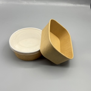 Bols en papier jetables pour soupe, salade, riz et emballages alimentaires à emporter - Product Image 5