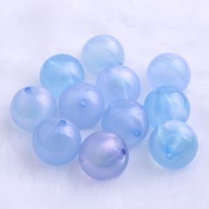 Cuentas <span class=keywords><strong>de</strong></span> 20mm <span class=keywords><strong>de</strong></span> colores para collar <span class=keywords><strong>de</strong></span> joyería para niños, <span class=keywords><strong>abalorios</strong></span> acrílicos redondos <span class=keywords><strong>de</strong></span> purpurina, novedad, venta al por mayor - Product Image 2