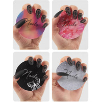 INS professionnel manucure Nailfie disque coloré Nail Art affichage carte conseil papier Nail Salon accessoire pour Nail Tech Photo Prop