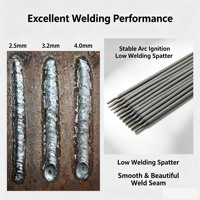 Électrodes de soudage en acier au carbone AWS haute performance E6011, tailles 2.0, 2.5, 3.2, 4.0, 4.5, 5.0 mm, OEM