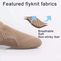 Chaussures de danse jazz en tricot avec strass scintillants OEM, ultra-flexibles, respirantes, parfaites pour les spectacles sur scène et la pratique de la danse