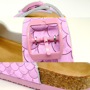 Sandalias de Corcho Personalizadas para Niños, Transpirables, de Cuero PU, para Niños Pequeños, Zapatos de Playa para Exteriores, Sandalias Cómodas con Hebilla y Correa, Tallas 25-34 - Product Image 5