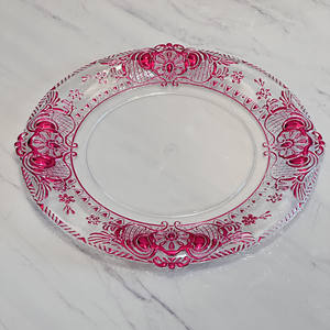 13 Inch Customized Clear <b>Plastic</b> for Charger <b>Plate</b> Professional Supplier Wholesale Gold <b>Plate</b> Chargers for Weddings - Product Image 4