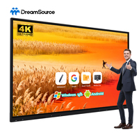 Pizarra Interactiva Inteligente ODM 4K Android OPS para Escuela, Televisor LED UHD 4K de 75 Pulgadas, Monitor de PC con Pantalla LCD