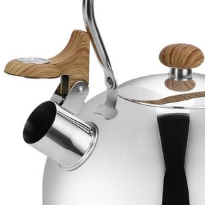 Nuovo 2,5l in acciaio inox fischiante tè <span class=keywords><strong>teiera</strong></span> <span class=keywords><strong>per</strong></span> uso alimentare <span class=keywords><strong>per</strong></span> rendere il tè acqua di ebollizione compatibile stufe a Gas fornelli a <span class=keywords><strong>induzione</strong></span> - Product Image 2