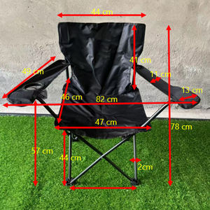 Ghế câu cá bãi biển ngoài trời gấp gọn bằng nhôm nhẹ có thể điều chỉnh, ghế cắm trại vải Oxford giá rẻ dành cho bãi biển, kho hàng - Product Image 2