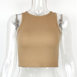 High Quality <strong>White</strong> <strong>Crop</strong> Tops Women's Workout Sports tank Top