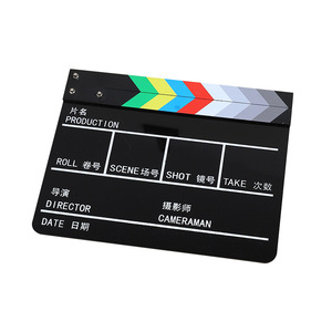 Mystic Arts Acrylic Director Clapperboard Single-Sided Film Production Prop Photo Studio Accessory - Product Image 5