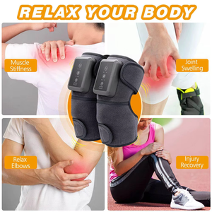 Massaggiatore Riscaldante per Ginocchia, Spalle e Gomiti, Massaggiatore a Vibrazione con Compressione Calda Portatile e Wireless per Alleviare il Dolore Articolare - Product Image 2
