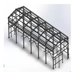 钢桁架屋顶钢金属桁架轻型金属框架预制钢桁架足球场