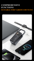 50000mAh-80000mAh 20W 22,5W PD Schnellladung Hochkapazitäts-LED-Display Tragbare Powerbank Multi-Ausgang Reiseladegerät