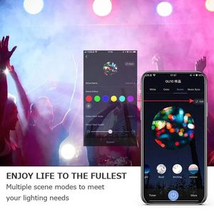 Tuya หลอดไฟ LED บลูทูธ Wi-Fi GU10ไฟสปอตไลท์ Alexa และ Google ควบคุมด้วยเสียงสำหรับห้องนอนไฟฟ้ากระแสสลับ - Product Image 2