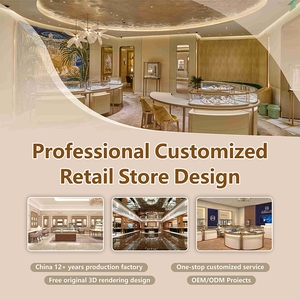 המכירה הטובה ביותר באופן מלא להרכיב חנות דלפק זכוכית עיצוב פנים תכשיטים ארון תצוגה קשת ארון מדף - Product Image 6