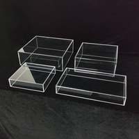 Présentoir Alimentaire Premium en Acrylique Blanc pour Buffet, Rehausseurs et Cubes de Présentation en Acrylique