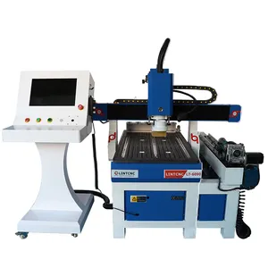 4 axis Cnc Router 6090 ATC CNC 4*8ft Linear Auto Tool Changer Cabinet Door Making Machine For metal Wood Furniture