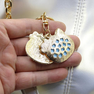 Mode de luxe porte-clés KT maquillage miroir en forme de pendentif exquis artisanat cadeau porte-clés sac à main pendentif bijoux - Product Image 5