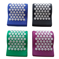 Maux de tête sciatique écologique et relaxation musculaire Ensemble d'oreillers pour tapis d'acupression pour le soulagement de la douleur au dos et au cou