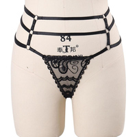 Tangas de encaje para mujer, bragas sexys de colores puros, lencería, Bikini