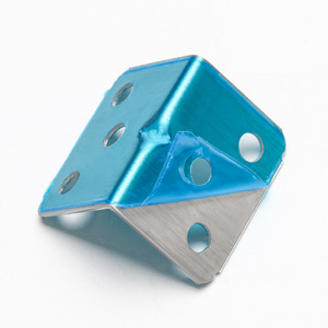 Soporte Angular de Acero Inoxidable de 90 Grados en Forma de L, Níquel Cepillado Serie 300, Moldeado de una Pieza, Conector para Muebles - Product Image 1