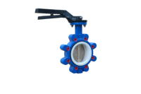 Vanne papillon manuelle à vis sans fin avec siège en PTFE ANSI 150LB, disque en acier inoxydable 304, DN50-600, pour applications industrielles générales et aquatiques