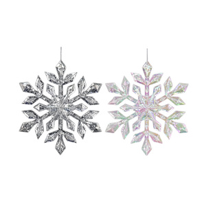 Tùy Chỉnh Sang Trọng Nhựa Bông Tuyết Mặt Dây Chuyền Trang Trí Trong Suốt Gương Bông Tuyết Đảng Trang Trí Cho Tự Làm Cây Giáng Sinh Kỳ Nghỉ - Product Image 4