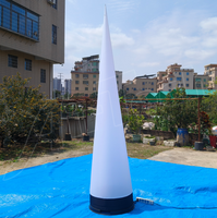 Ballon gonflable lumineux à LED avec ventilateur intégré, alimenté par prise secteur, pour festivals, arches de mariage, colonnes et cônes, décoration d'événements et de fêtes
