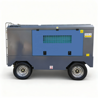 Compresseur d'air à vis lubrifié stationnaire diesel avec moteur pour l'exploitation minière 400 CFM 11m/min