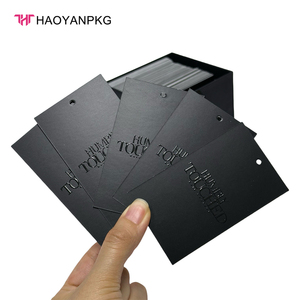 Tùy Chỉnh Cá Nhân Logo Phần Mở Rộng Tóc Bao Bì Quà Tặng Giấy Bó Tóc Treo Thẻ Nhãn Tóc Giả Thẻ Với Cá Nhân Logo - Product Image 2