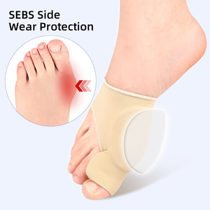 <span class=keywords><strong>Corrector</strong></span> <span class=keywords><strong>de</strong></span> juanetes Hallux Valgus, alivio <span class=keywords><strong>del</strong></span> dolor <span class=keywords><strong>de</strong></span> pies, manga ortopédica para juanetes con cojín <span class=keywords><strong>de</strong></span> Gel suave, calcetines espaciadores para <span class=keywords><strong>dedos</strong></span> - Product Image 5