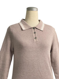 Chemise tricotée laine fil respirant confortable pour un usage quotidien et des sports taille personnalisée couleur Logo Polo Vietnam - Product Image 5