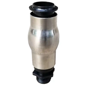 Fuente de Columna Burbujeante de 1 Pulgada con Boquilla de Acero Inoxidable, Moderna, para Jardín, Paisajismo, Montaje en Suelo, para Fiestas al Aire Libre, Acabado Metálico - Product Image 5