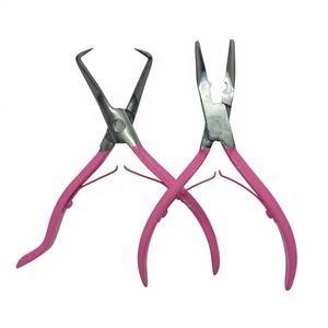 Juego de Pinzas de Acero Inoxidable de Grado Quirúrgico Obexa al por Mayor - Herramientas Profesionales para Extensiones de Cabello con Pinzas de Color Personalizado - Product Image 1