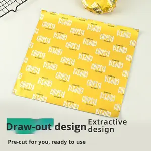 सैंडविच रैपिंग पेपर हनीमून कंघी एल्यूमीनियम पन्नी मिश्रण इन्सुलेशन dy अनुकूलन योग्य बर्गर खाद्य ग्रेड ग्रेure प्रिंटिंग - Product Image 2