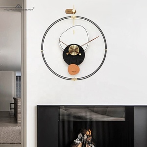 EMITDOOG Design <span class=keywords><strong>Horloge</strong></span> Murale En Métal En Gros Moderne Décor À La Maison Minimaliste En Bois Artisanat Noyer Mains bricolage Horloges De Luxe - Product Image 6