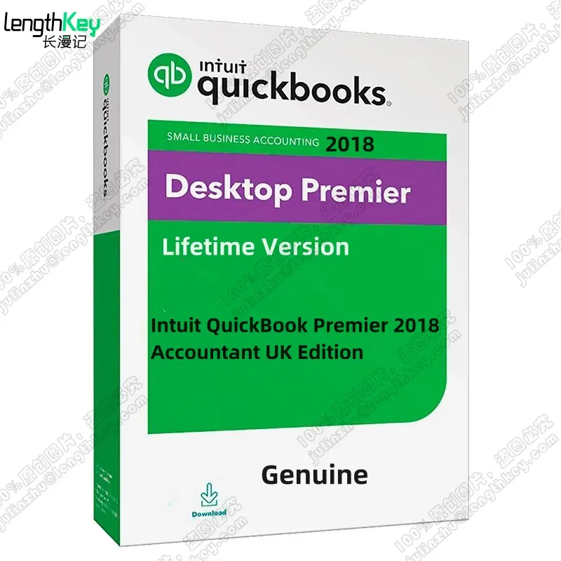 24/7 Email en ligne Livrer Intuit QuickBook Premier 2018 Comptable UK Edition Logiciel de comptabilité financière à vie