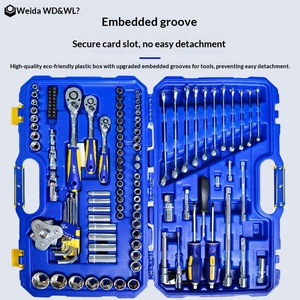 WEIDA – Kit d'outils d'électricien <span class=keywords><strong>en</strong></span> acier inoxydable 68 pièces, mallette rigide, garantie OEM 3 ans, pour appareils électroniques – Vente directe usine - Product Image 4