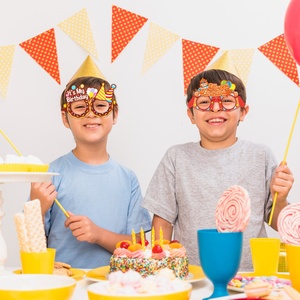 Nouvelles lunettes en papier pour décoration d'<span class=keywords><strong>anniversaire</strong></span>, style dessin animé amusant, accessoires de costume pour les fêtes d'<span class=keywords><strong>anniversaire</strong></span> des enfants - Product Image 4
