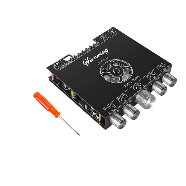 2.1 Channel Power Audio Linear Amplifier Board 220WX2+350W Subwoofer TREBLE Bass Note Tuning S350H Stereo Amplifier