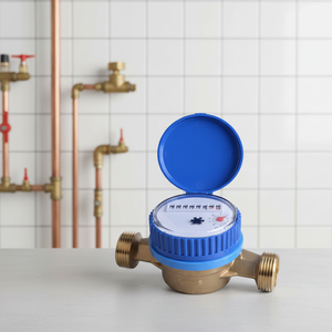 DN25 OEM Support Single Jet Trocken wasserzähler 1 Zoll DN25 Wasser durchfluss messer mit Messings chale - Product Image 1