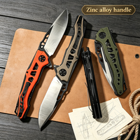 Nouveau couteau de camping et de pêche portable de haute qualité avec manche G10 et lame en acier D2, outil pliant multifonctionnel pour l'extérieur