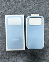 Coques de téléphone portable antichoc en silicone liquide pour iPhone 18 17 16 15 14 13 Pro Max avec bouton magnétique pour appareil photo et animation colorée